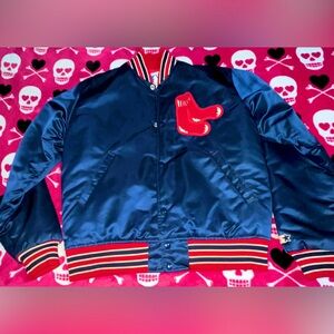 Vintage Boston Red Sox Satin Bomber Jacket